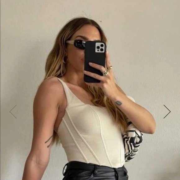 Rumours Ladies of the Canyon Bustier Top Small - Picture 2 of 7